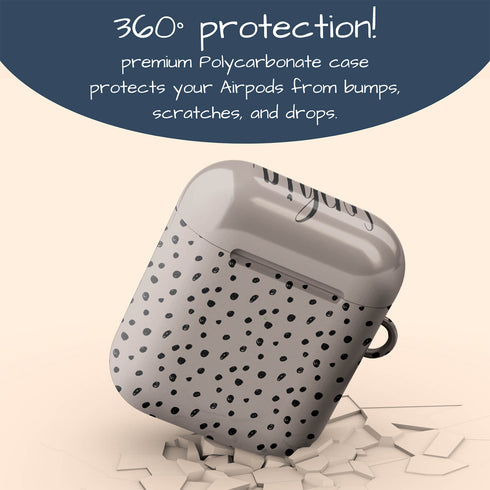 Spotted Dots Custom Name AirPods Case